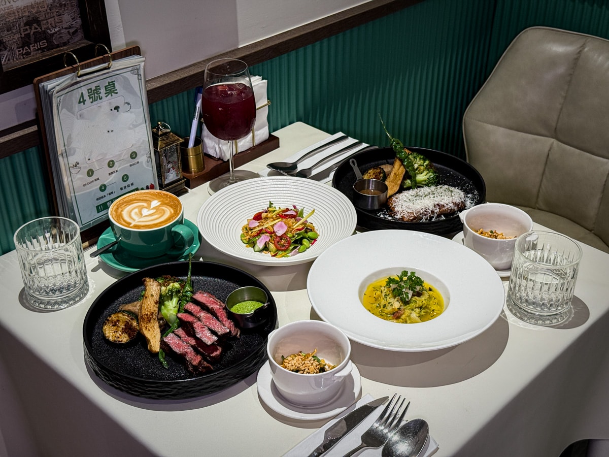 【拾青春】中壢評分最高美食餐廳推薦，精緻地中海料理、特色手作甜點，內用套餐可以續加前菜！