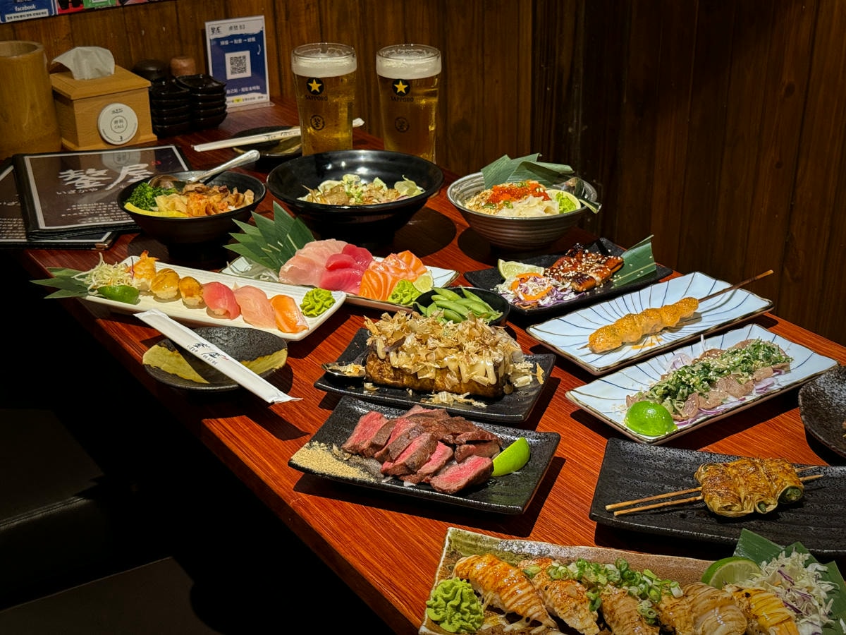 【鏊屋 串燒/壽司/酒場】板橋新埔居酒屋推薦，特色必吃握壽司、刺身，大啖各式特色料理，陽明街上最美居酒屋！