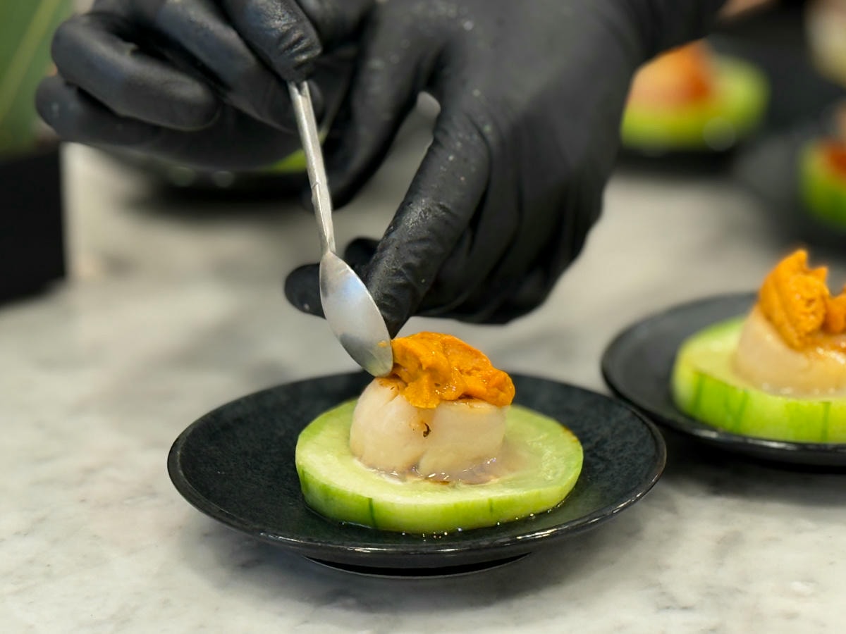 【明水然．樂】宜蘭礁溪慶生聚餐美食推薦，Google 評論4.8高分頂級無菜單鐵板燒，2000元有找的小資族大享受！