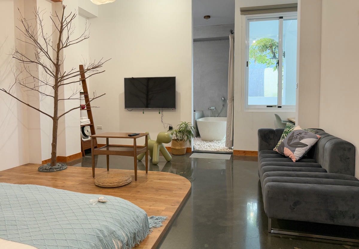 【希爾拉Villa】南投埔里包棟住宿推薦，7間絕美房型，寬敞客廳與齊全廚房設備，附18度C生吐司自行DIY早餐！