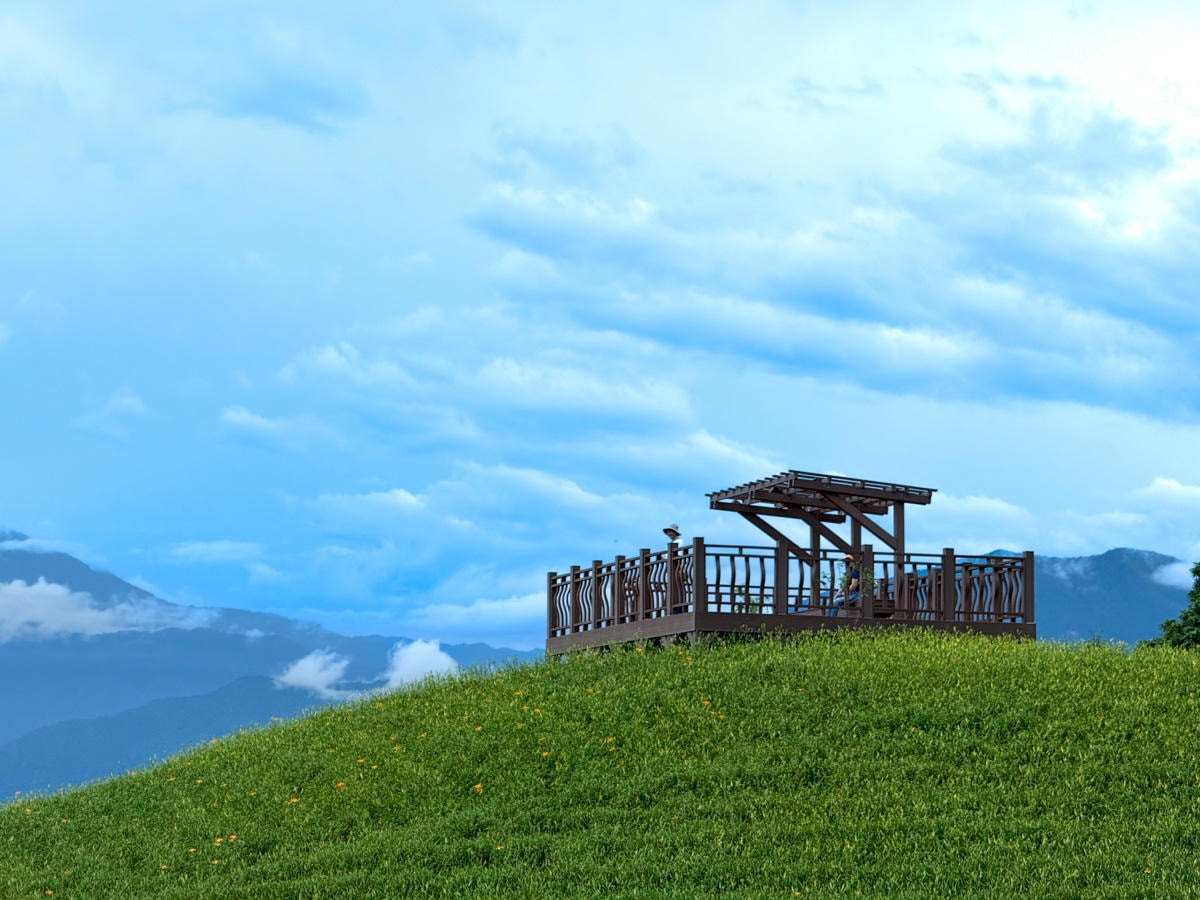 【汪家古厝】花蓮赤科山旅遊景點推薦，獨特木造四合院曬金針，觀景台眺望花東縱谷！