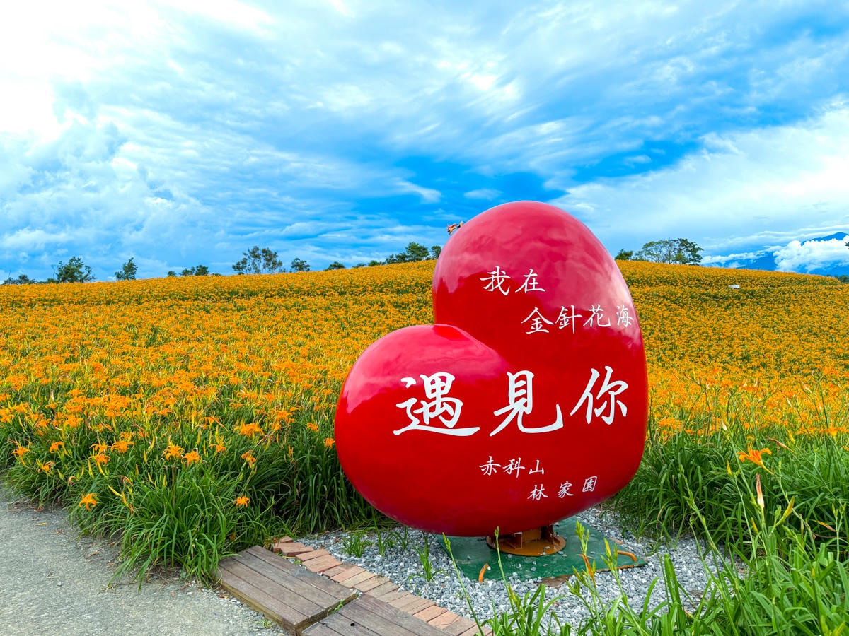 【赤科山林家園休閒農場】花蓮赤科山最美金針花園區推薦,多種裝置藝術拍照打卡地景,金針花季必去的花海地標! - 第11張圖 【赤科山林家園休閒農場】花蓮赤科山最美金針花園區推薦,多種裝置藝術拍照打卡地景,金針花季必去的花海地標!