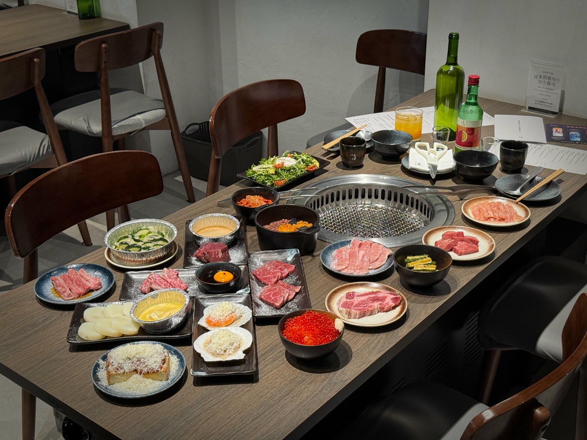 【路易奇電力公司 景安電廠】中和景安燒肉餐廳美食推薦，1570元起大啖精緻套餐，必吃頂級A5手切和牛！
