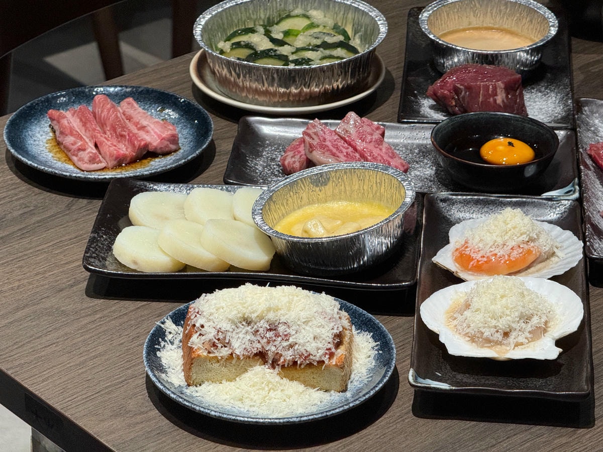 【路易奇電力公司 景安電廠】中和景安燒肉餐廳美食推薦，1570元起大啖精緻套餐，必吃頂級A5手切和牛！