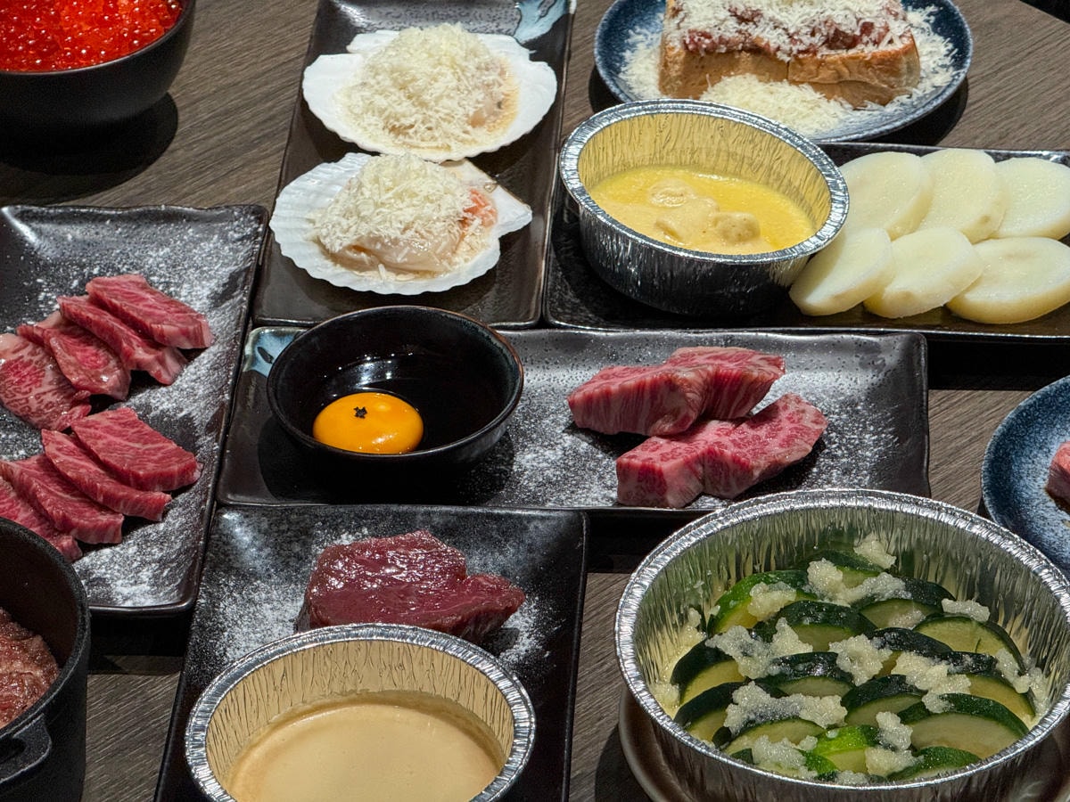 【路易奇電力公司 景安電廠】中和景安燒肉餐廳美食推薦，1570元起大啖精緻套餐，必吃頂級A5手切和牛！