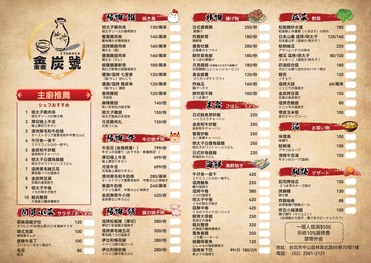 【鑫炭號居酒屋】中山林森北路高評價居酒屋美食推薦,人氣必吃厚切極上牛舌!大啖職人手作特色料理 - 第15張圖 【鑫炭號居酒屋】中山林森北路高評價居酒屋美食推薦,人氣必吃厚切極上牛舌!大啖職人手作特色料理