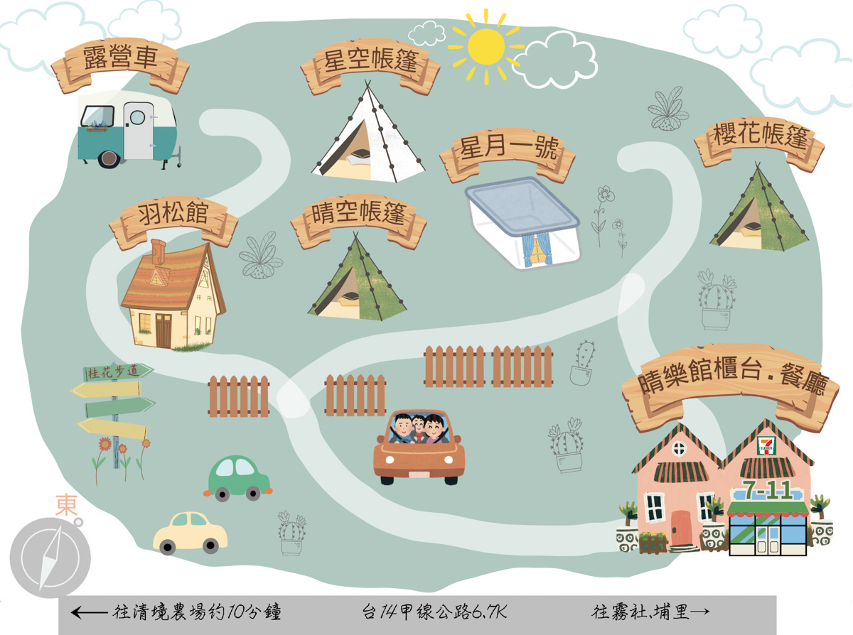 【見晴花園渡假山莊】南投清境景觀民宿推薦，5大主題房型一泊二食，加購高CP值觀星、賞日出、半日遊行程